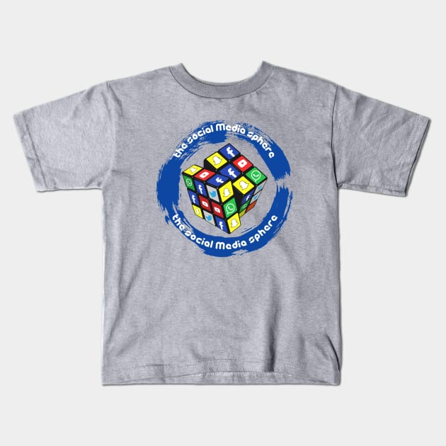 Social Media Sphere Kids T-Shirt by DOORS project